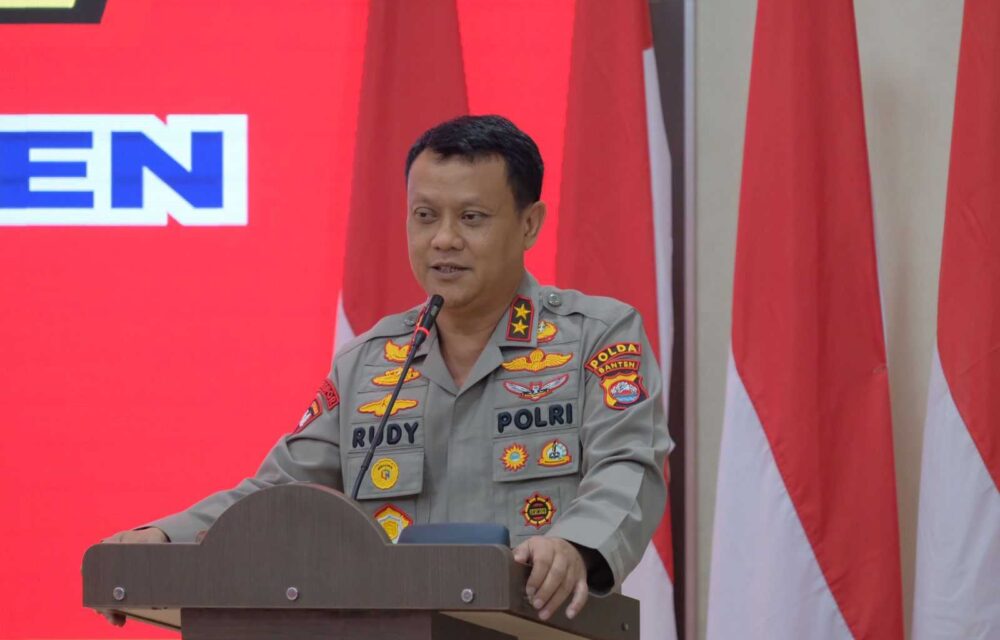 Polda Banten Urai Kemacetan Truk Menuju Pelabuhan Ciwandan, Simak Selengkapnya