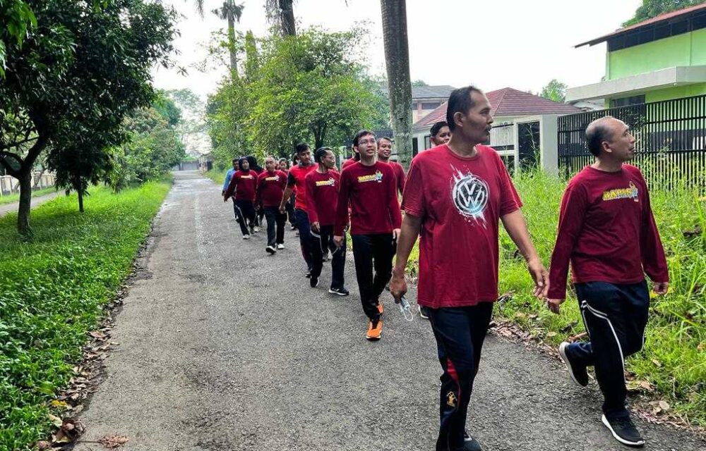 Olahraga Pagi Pegawai Bapas Subang Pasca Idul Fitri 1444 H, Begini Keseruannya