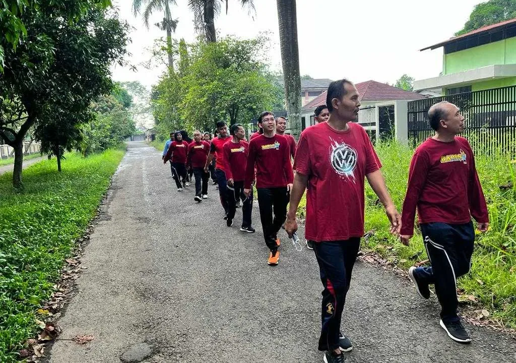 Olahraga Pagi Pegawai Bapas Subang Pasca Idul Fitri 1444 H, Begini Keseruannya
