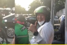 Luar Biasa !!! Agar Tak Terlambat Temui Warga Jakbar, Bang Zaki Rela Naik Ojol
