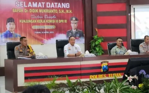 Komisi III DPR RI Usulkan Polres Tuban Naik Tipe, Begini Alasannya