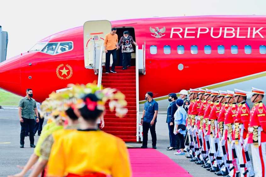 Tiba Di Labuan Bajo, Presiden Ikuti Simulasi Penyambutan Pemimpin Asean