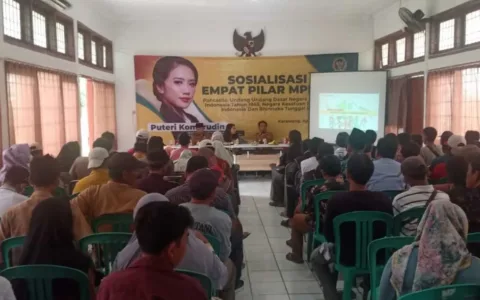 Puteri Komarudin Gelar Sosialisasi 4 Pilar Kebangsaan Di Karawang