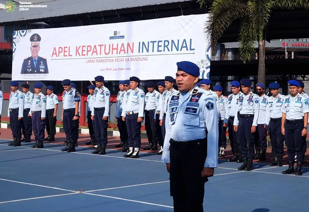 Lapas Narkotika Kelas II A Bandung Gelar Apel Kepatuhan Internal, Simak Pentingnya