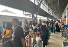 Arus Balik, Volume Penumpang Kereta Api Terakhir Mencapai 44.000