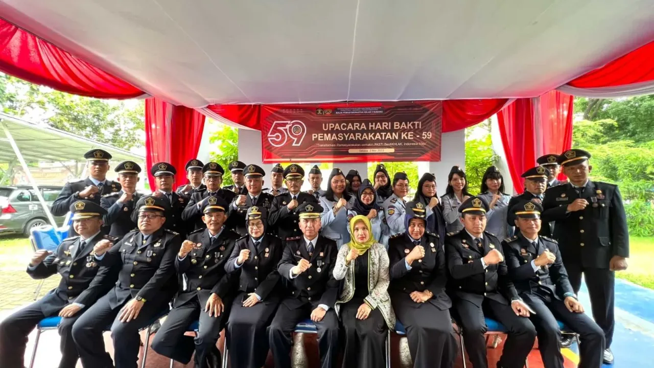 Bapas Subang Ikuti Upacara Hari Bakti Pemasyarakatan ke 59, Begini Pesan Menkumham RI
