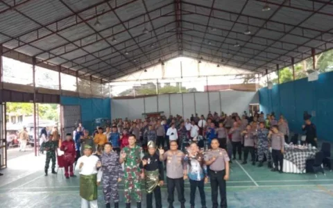 Walikota Tanjung Balai Hadiri Halal Bihalal Sinergitas TNI – Polri
