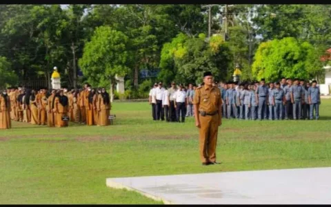 Walikota Tanjung Balai Pimpin Apel Perdana Pasca Lebaran