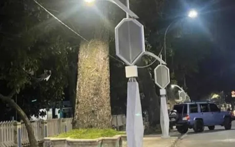 Kacau, Lampu Jalan ‘Pocong’ Di Medan Jadi Proyek Gagal