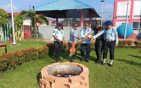Bersama Zero Halinar, Rutan I Palembang Gaungkan Komitmen Untuk Lebih Maju