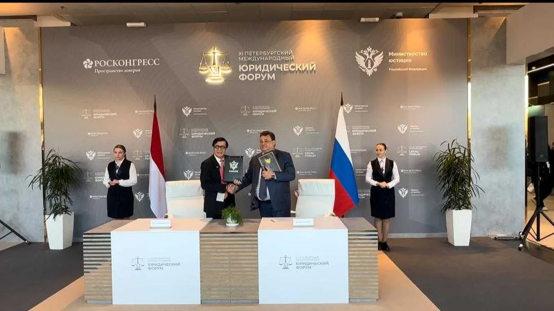 Kemenkumham RI dan Rusia Menandatangani Nota Kesepahaman