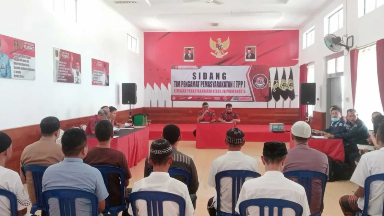 PK Bapas Subang Ikuti Sidang TPP Di Lapas Purwakarta