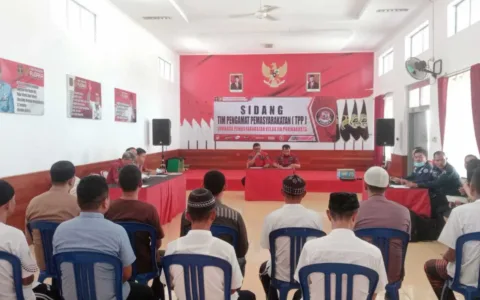 PK Bapas Subang Ikuti Sidang TPP Di Lapas Purwakarta