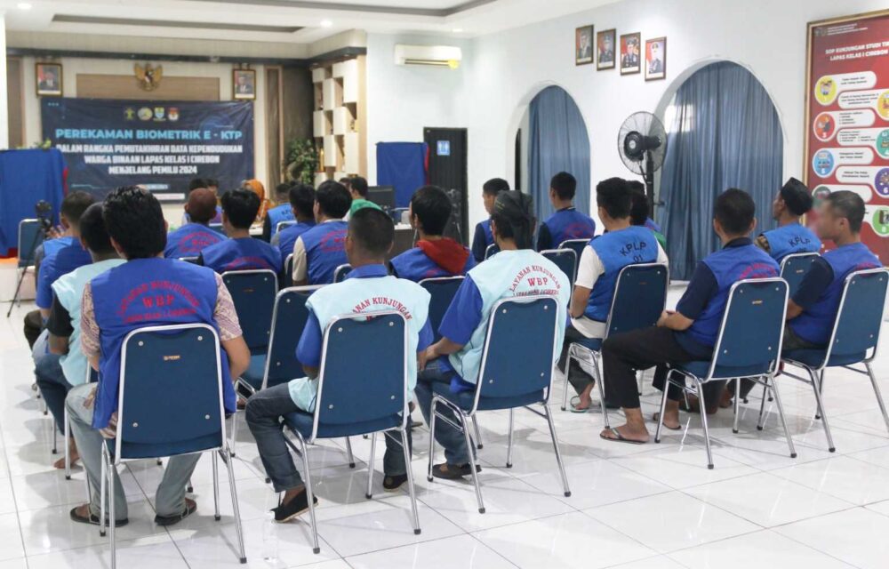 Lapas Cirebon Laksanakan Perekaman Biometrik E-Ktp Jelang Pemilu 2024