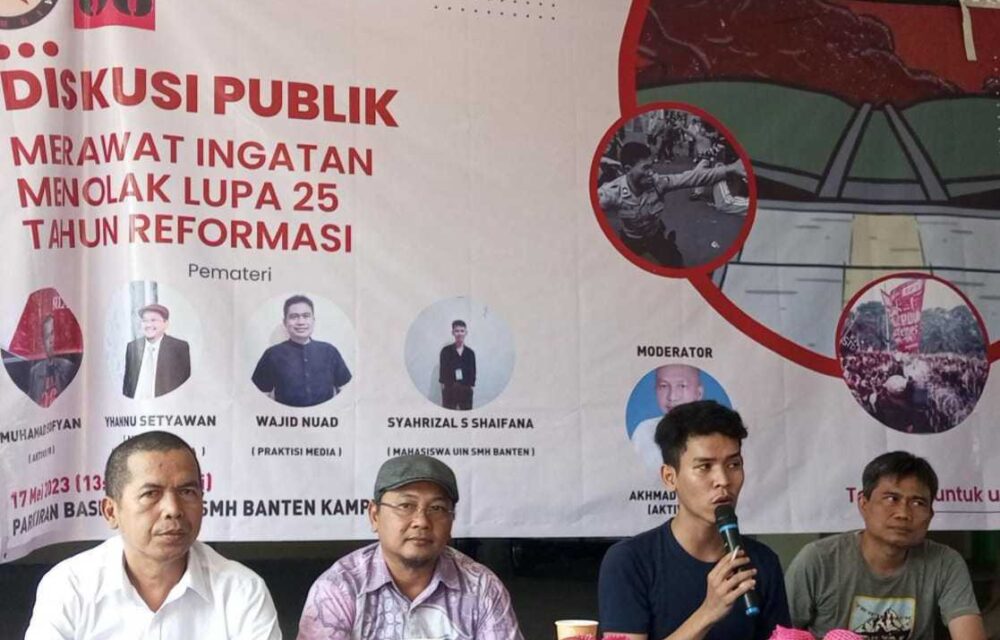 Aktivis 98 Banten Sepakat, Pelaku Pelanggar Ham Harus Diadili Secepatnya