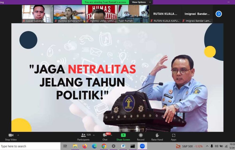 Humas Bapas Subang Laksanakan Rapat Koordinasi Secara Daring