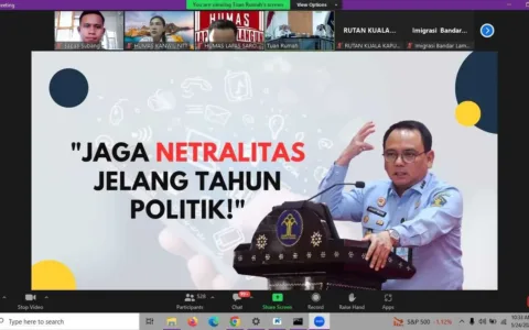 Humas Bapas Subang Laksanakan Rapat Koordinasi Secara Daring