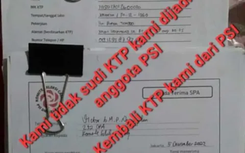 Gawat, Bacaleg Dukung Warga Tarik Kembali KTP dari PSI