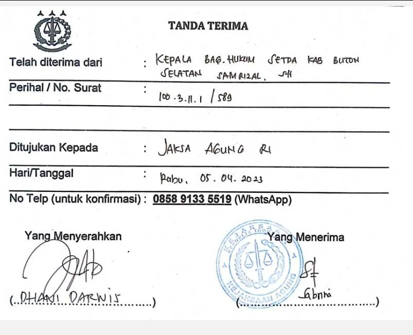 Ngeri, Oknum Kejari Dilaporkan Eks Bupati ke Jaksa Agung