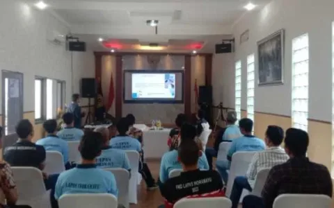 Mantap, Lapas Indramayu Implementasi K3 Oleh LPK