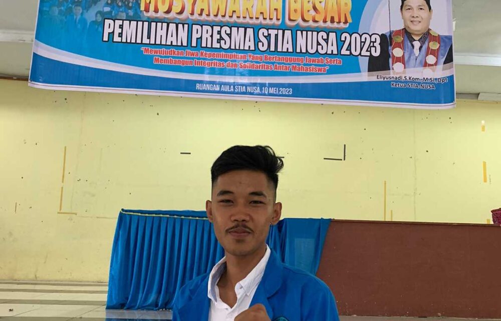 Terpilih Menjadi Presma Stia-Nusa, Fernandes : Kita Akan Bangun Kalaborasi Kedepannya
