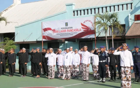 Lapas Cirebon Ikut Meriahkan Upacara Hari Lahir Pancasila, Simak Pentingnya