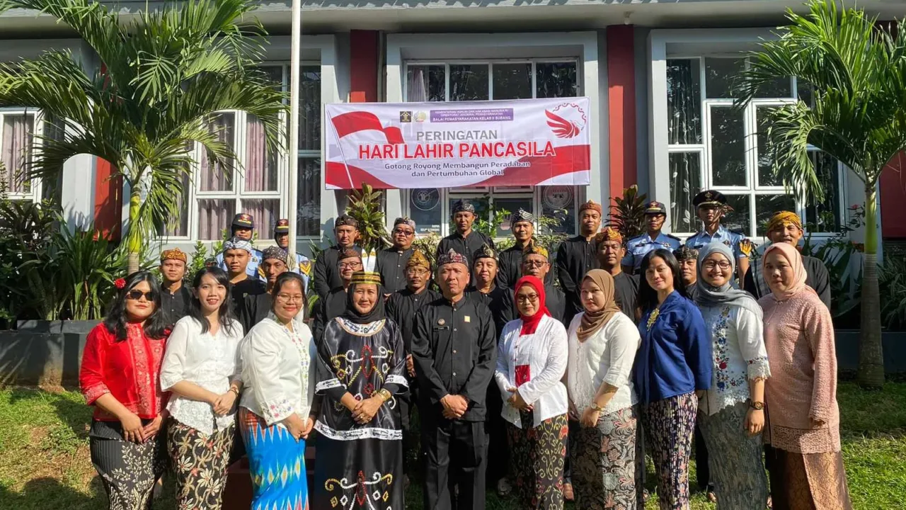 Pegawai Bapas Subang Peringati Hari Lahir Pancasila 2023