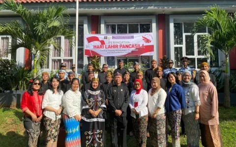 Pegawai Bapas Subang Peringati Hari Lahir Pancasila 2023