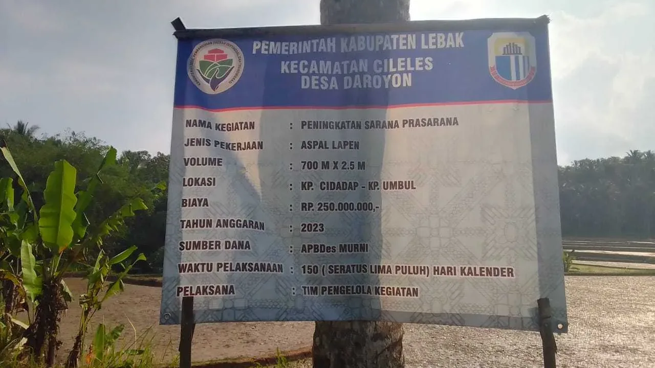 Pembangunan Infrastruktur Desa Cileles Diduga Dikerjakan Pihak Rekanan
