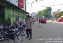 Anggota Polsek Rangkasbitung Giat Patroli Rutin