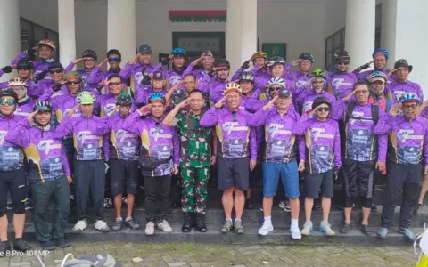 Kodim 0601/Pandeglang Lepas Peserta Trip Gowes Tanjung Lesung, Simak Keseruannya