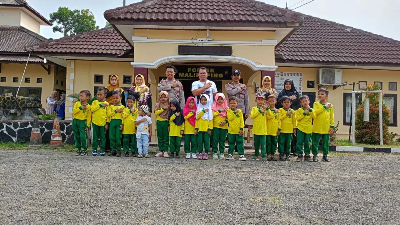 Polisi Sahabat Anak Polres Lebak Sambut Baik Anak – Anak TK