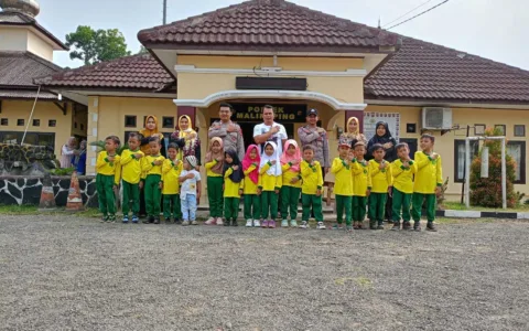 Polisi Sahabat Anak Polres Lebak Sambut Baik Anak – Anak TK