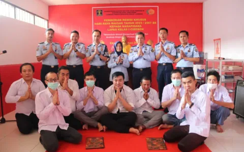 9 Warga Binaan Lapas Cirebon Dapatkan Remisi Hari Raya Waisak 2023