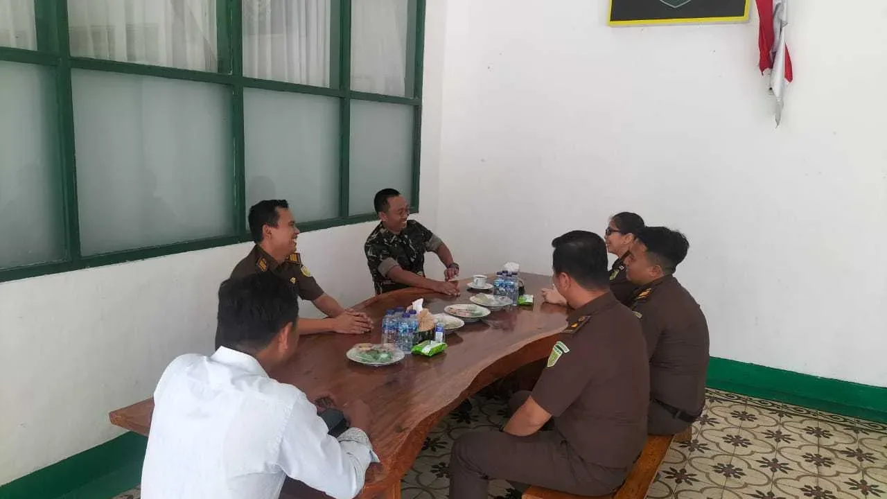 Kodim 0601/Pandeglang Sambut Baik Kunjungan Kajari Pandeglang