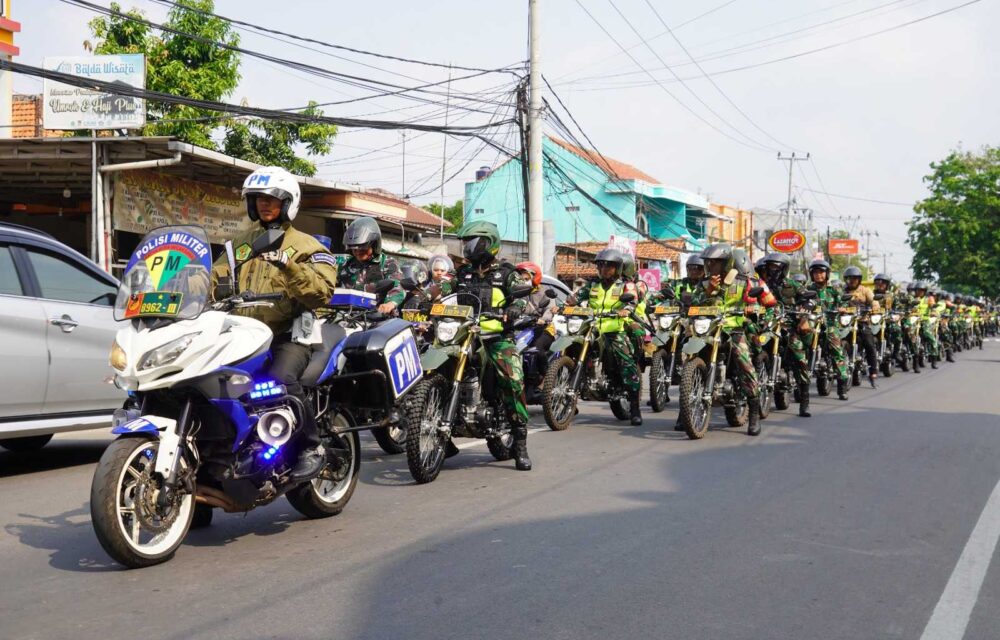 Kodim 0602/Serang Laksanakan Touring Di Wilayah Serang, Begini Pesan Danrem 064/My