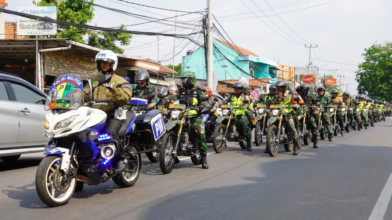 Kodim 0602/Serang Laksanakan Touring Di Wilayah Serang, Begini Pesan Danrem 064/MY