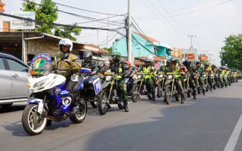 Kodim 0602/Serang Laksanakan Touring Di Wilayah Serang, Begini Pesan Danrem 064/MY