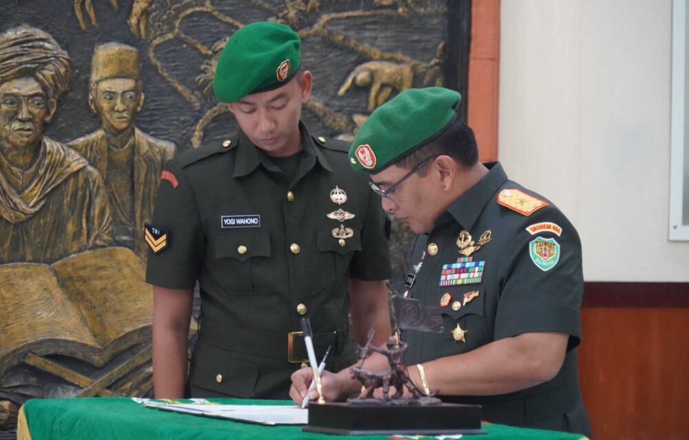 Penyerahan Jabatan Korem 064/My Dipimpin Langsung Danrem 064/My