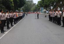 Polres Lebak Kawal Jemaah Haji Kloter 44 Lebak, Simak Selengkapnya