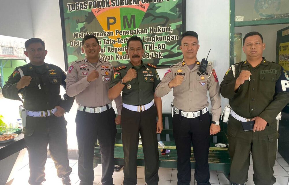 Kolaboransi Tni-Polri Cegah Lakalantas Di Lebak