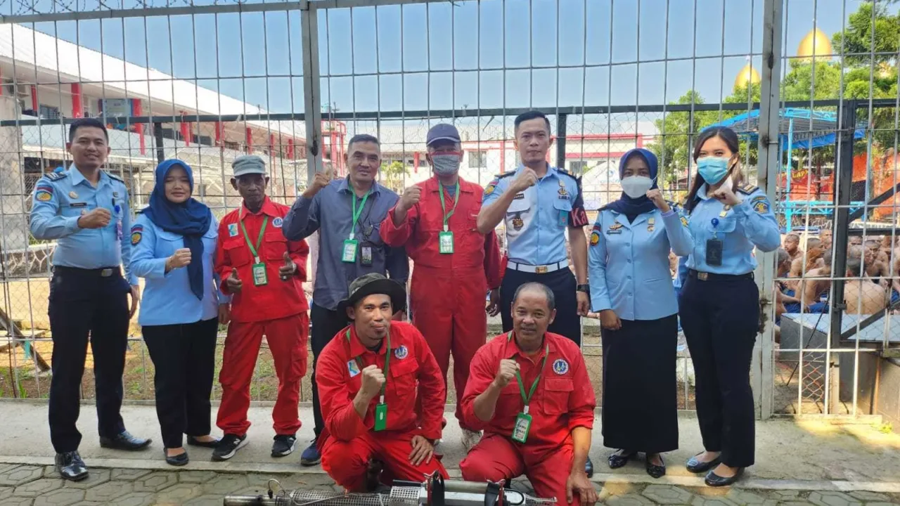 Cegah DBD, Lapas Selenggarakan Fogging Bareng Dinkes