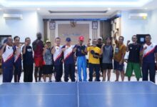 Lapas Cirebon Laksanakan Friendly Match Tenis Meja Dengan Persatuan Tenis Meja Cirebon