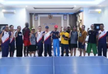 Lapas Cirebon Laksanakan Friendly Match Tenis Meja dengan Persatuan Tenis Meja Cirebon