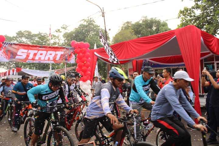 Lapas Indramayu Ikuti Goes Bareng Jajaran Kanwilkumham Jabar