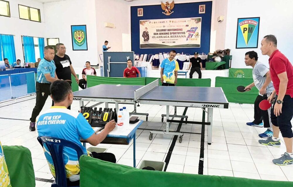 Lapas Cirebon Sabet Juara 2 Tenis Meja Forkopimda Dan Stakeholder
