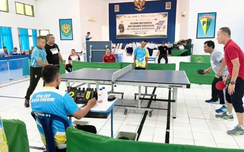 Lapas Cirebon Sabet Juara 2 Tenis Meja Forkopimda dan Stakeholder