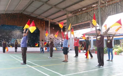 Lapas Cirebon Gelar Kegiatan Latihan Semaphore, Cek Selengkapnya