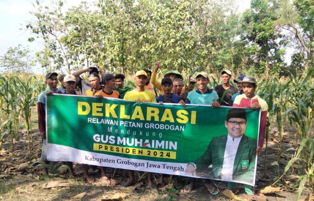 Petani Grobogan Deklarasikan Gus Muhaimin Presiden