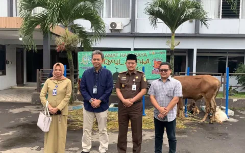 Kejaksaan Negeri Kota Malang Serahkan Hewan Qurban Idul Adha 1444 H